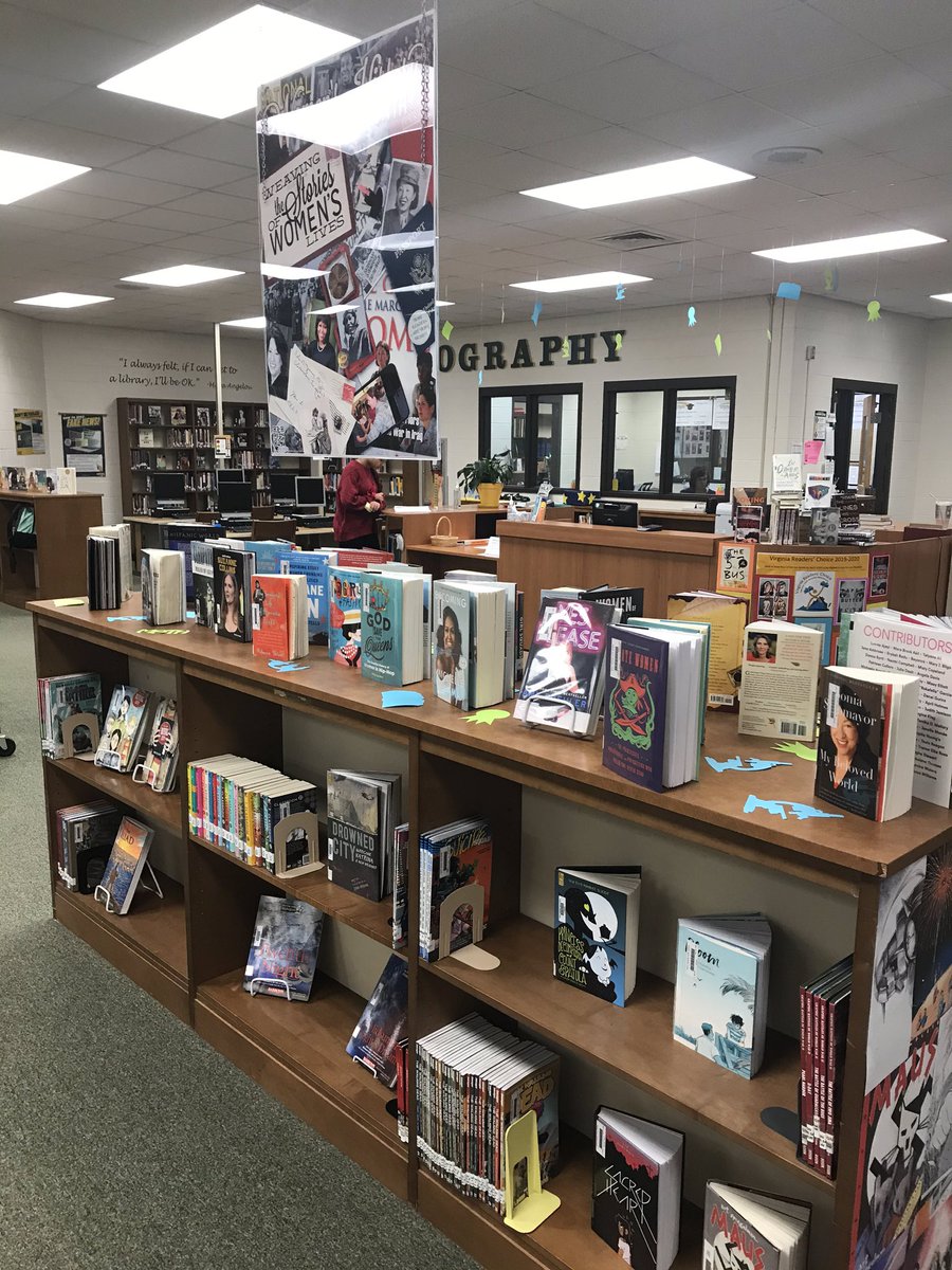 gbcatslibrary's tweet photo. Gearing up for #WomenHistory month. @Gbhwildcats https://t.co/f2v5mEJbYt
