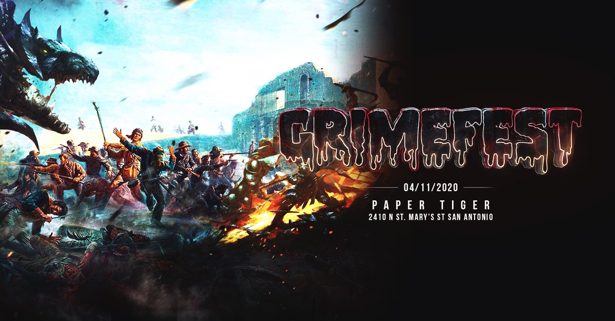 GRiMEFEST 🔜 <a href="/papertigersa/">Paper Tiger</a> 

The headliners are locked in!! But what support/local acts do YOU want to see play this one?? 🤔🤔

TAG THEM IN THE REPLIES! 🔽🔽