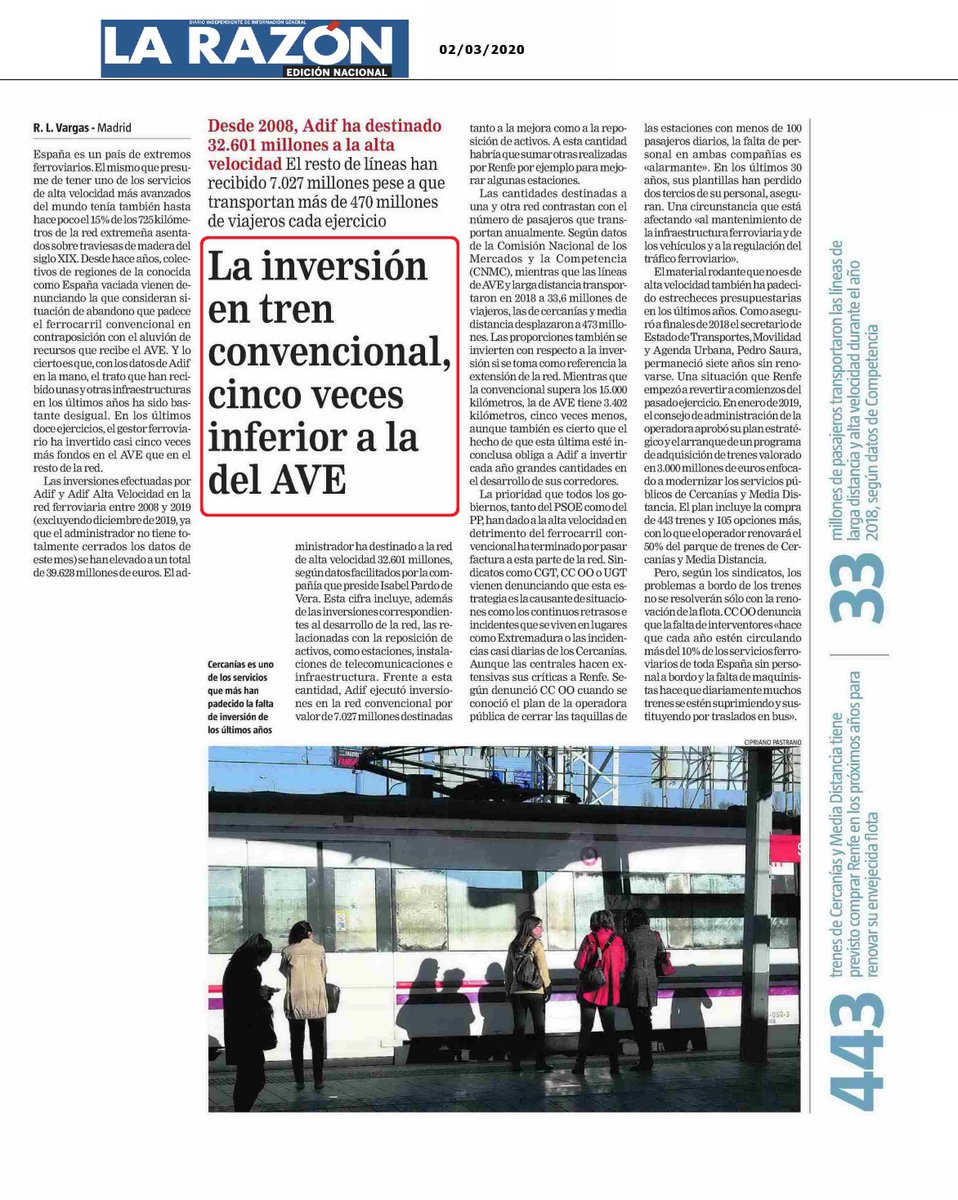 coordinatren's tweet photo. @NabizaBrava la gran cantidad de viaductos y taludes del #AVEderroche hace que su mantenimiento resulte mucho más caro que el #FerrocarrilPublicoySocial pero por diversos motivos siempre hay más dinero para mantener el #AVE y menos para el #trenNormal
.@mitmagob @desdelamoncloa revertir https://t.co/8iaDzNFy9C