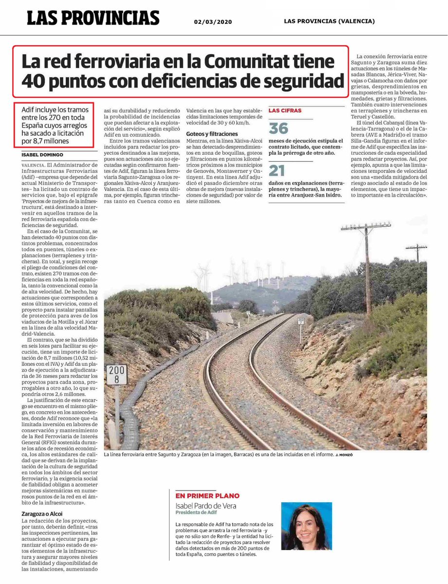 coordinatren's tweet photo. @NabizaBrava la gran cantidad de viaductos y taludes del #AVEderroche hace que su mantenimiento resulte mucho más caro que el #FerrocarrilPublicoySocial pero por diversos motivos siempre hay más dinero para mantener el #AVE y menos para el #trenNormal
.@mitmagob @desdelamoncloa revertir https://t.co/8iaDzNFy9C