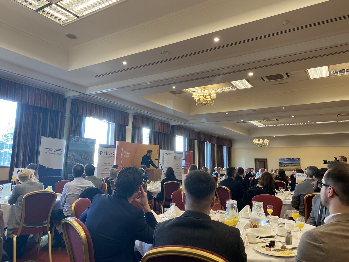 Another jam packed #M4BusinessBreakfast networking event at #CelticManor. Thanks for the invite <a href="/RLO_law/">Rubin Lewis O'Brien Solicitors</a> . Such a hilarious keynote from Welsh Rugby legend Ryan Jones too.