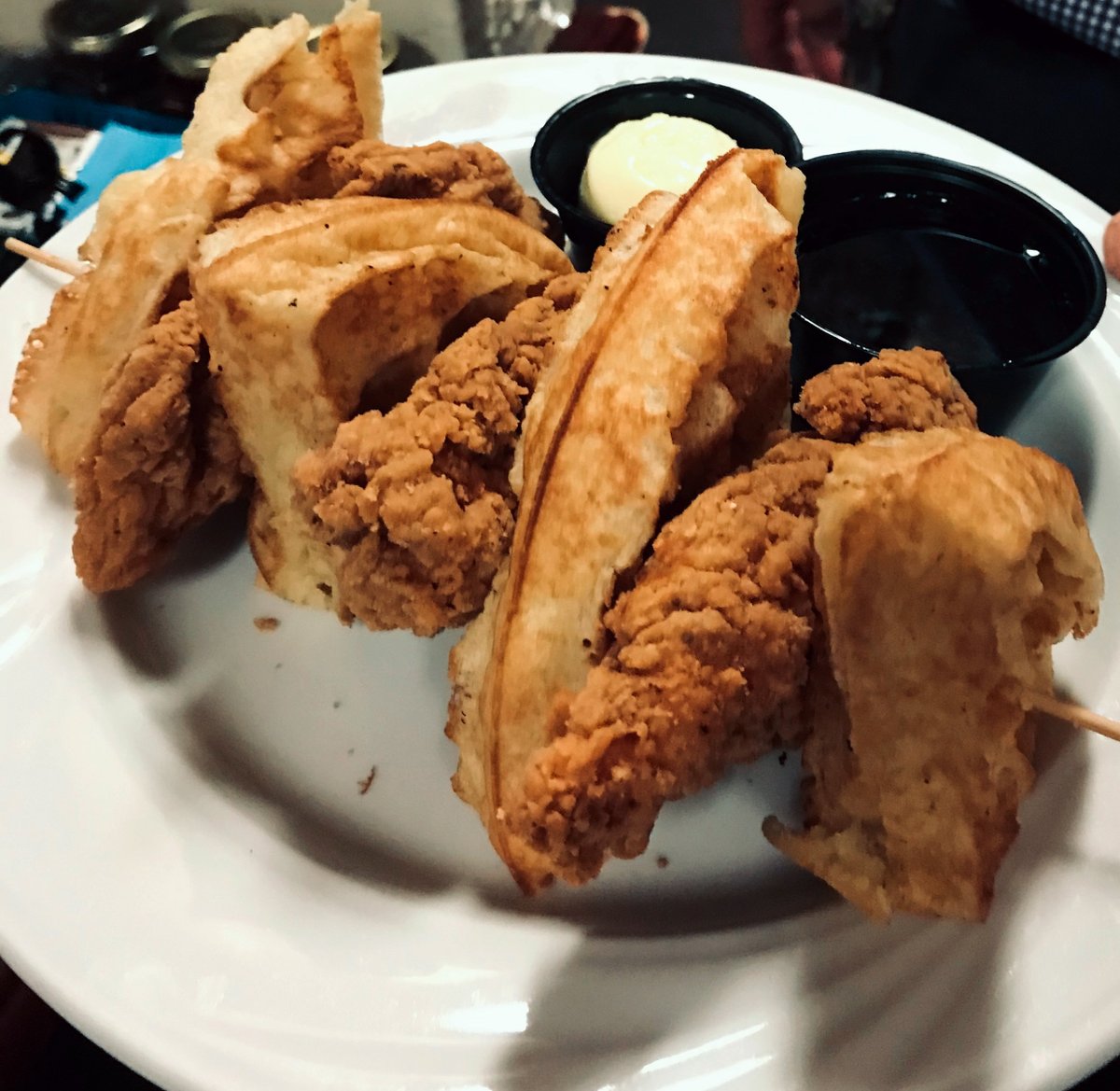 bistroatduplin's tweet photo. You've still got an hour before we close. Plenty of time to come and get some delicious Chicken & Waffles! Yum!
#LunchSpecial #ChefFeature #ChickenAndWaffles https://t.co/s9uIwZeMUd