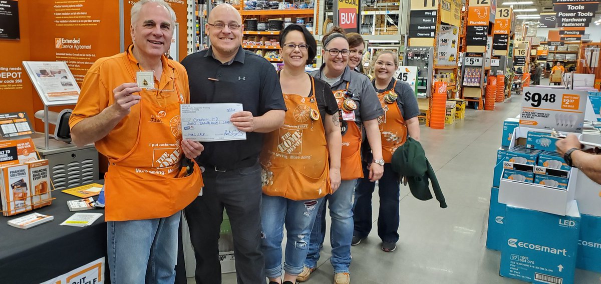 Great job Jim at Granbury Home Depot 6571 on your Tune up lead that resulted in a sale. #goldgloves #maintain #install #repair #insulation @ShaneRives @dbateman9383 @JJMarucci @MicheleSomers05 @RushClay @SherreMaclin @Penn_DSM @JuleeEckert