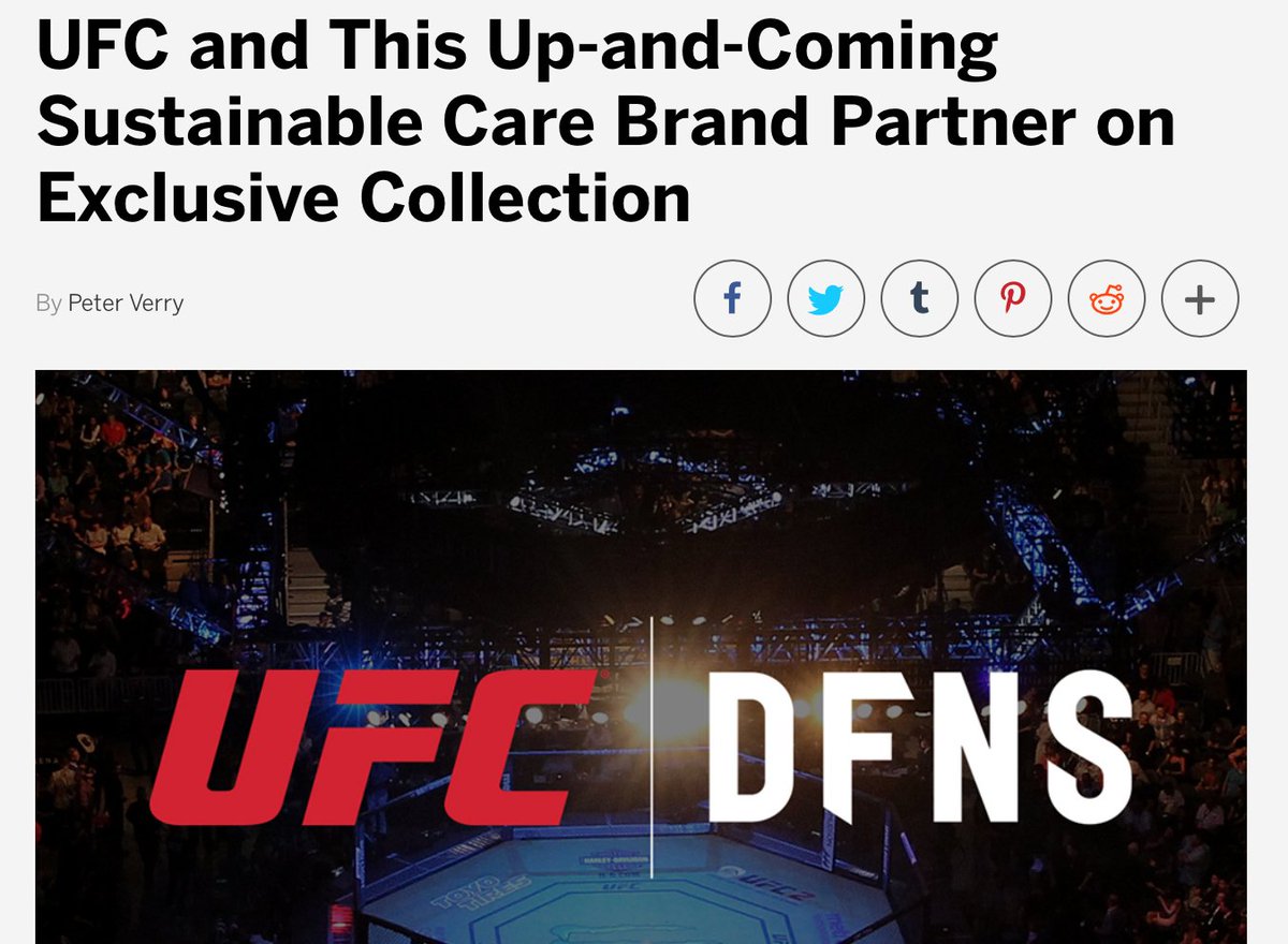 dfns_official's tweet photo. “We are thrilled to partner with UFC to offer athletes and fans effective care solutions for apparel, gloves, training equipment, mats and more,” - DFNS CEO Arthur van der Kroft @ufc @FootwearNews #UFC #MMA 

https://t.co/5rASH4nNAY https://t.co/OnSAkh5w9E
