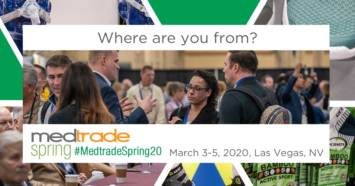 MedtradeConnect's tweet photo. Good morning #MedtradeSpring20! We love seeing so many new faces at this year's conference! 

Take a minute and introduce yourselves by letting us know where you're from. #HME #DME #HMERetail https://t.co/6vqZWEFiho