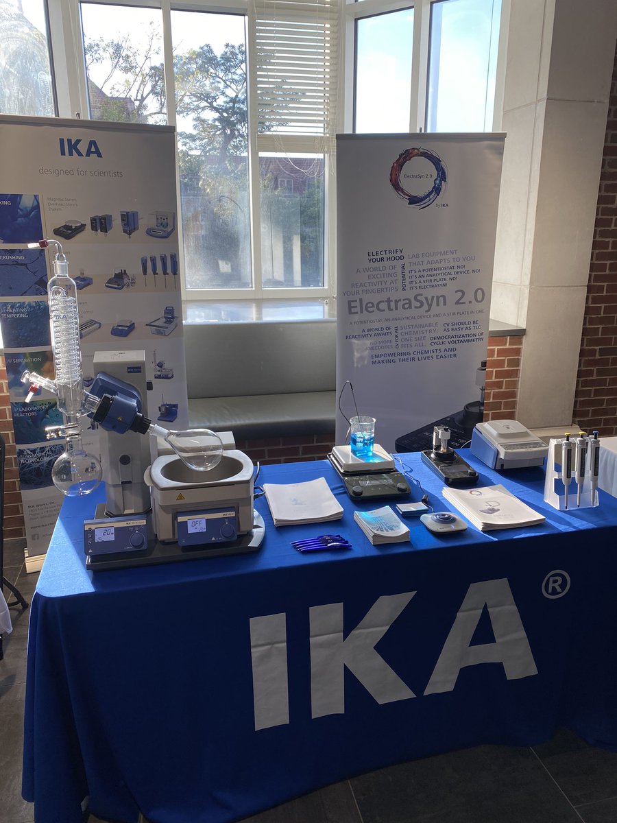 BiotechScott's tweet photo. Thank you @FloHetConf for the opportunity to be a continued sponsor of the conference! We appreciate all of the chemists from around the world that have already swung by the @IKAworldwide booth. Ready for the next round of posters! #FloHet2020 #RealTimeChem #lookattheblue https://t.co/401nJSHG5N
