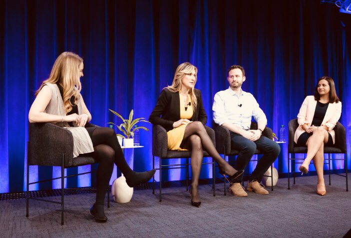 NYCFintechWomen's tweet photo. Thanks to @google for hosting us  last night where we discussed male allies and sponsorship. Thanks to our panel @RachanaBhide, Ingrid Gonzalez, Lowell Putnam and Elsie Russell for moderating. Highlights of the event to come soon! 📸 @_jaywen #nycfintechwomen #google  #allyship https://t.co/0hDhSlwf9J