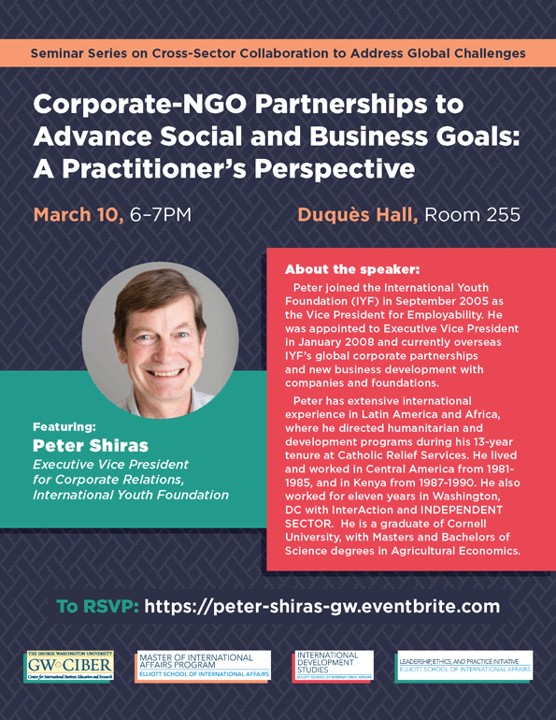 A great opportunity to hear from an experienced EVP within the industry! #gwciber #InternationalBusiness <a href="/CIBER_USA/">CIBER USA</a> #OnlyatGWSB

tickets: eventbrite.com/e/corporate-ng…