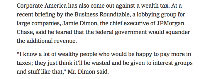 GunnelsWarren's tweet photo. Opponents of Bernie's wealth tax:
Steve "the foreclosure king" Mnuchin
Gregory "outsourcing is good" Mankiw
Larry "deregulating Wall Street is great" Summers
Jamie "a recession will be good for my bank" Dimon
= those who are funded by the establishment & the billionaire class https://t.co/TjRGSzbTKH