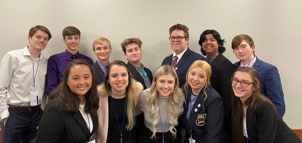 GEHSBlazers's tweet photo. So proud of all of our DECA students who competed at state this weekend! Congratulations to Cora Leadbetter and Maea Ploetz who qualified for nationals! #KSDECA #BlazerPRIDE https://t.co/QqUhHM8zoe