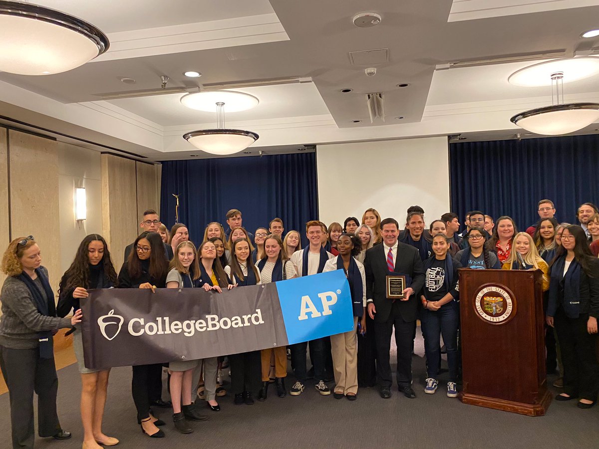 DougDucey's tweet photo. AP programs and testing save students $48 MILLION a year in tuition costs.
Arizona is taking it a step further. The #AZBalanced budget invests $1 MILLION to waive AP test fees for low income students, ensuring all students have the opportunity to earn college credit early. https://t.co/u5KlEosPhY