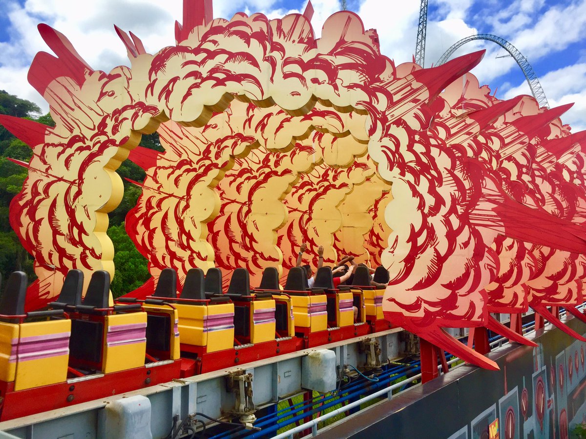 CoastersWide's tweet photo. Hopi Hari is one of Brazil’s top theme parks. The park is home to four coasters. A classic #Schwarzkopf Shuttle Loop, a #wooden coaster that looks better than it rides, a solid indoor #Intamin coaster and a glorified #Zamperla #Dragon #Coaster. #WWCOnTour https://t.co/q6U418Rfk6