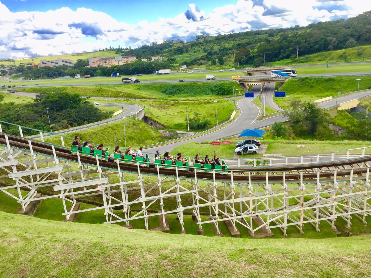 CoastersWide's tweet photo. Hopi Hari is one of Brazil’s top theme parks. The park is home to four coasters. A classic #Schwarzkopf Shuttle Loop, a #wooden coaster that looks better than it rides, a solid indoor #Intamin coaster and a glorified #Zamperla #Dragon #Coaster. #WWCOnTour https://t.co/q6U418Rfk6