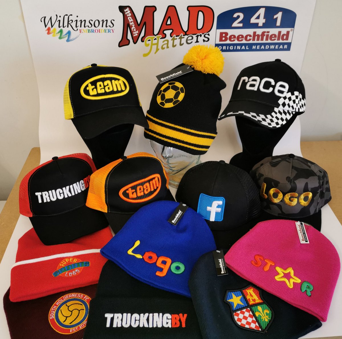 WilkinsonsEmb's tweet photo. MAD HATTERS MARCH! 🤪 🧢 🎩 👒 
Purchase any item from our Beechfield 2020 range 🤠 https://t.co/DF7WZC3VCh 
🙌🏻 Follow &amp; Retweet 🙌🏻 
Qualify for 2-4-1 including FREE embroidery 🤩
Ts &amp; Cs apply https://t.co/7dZlZCFquw