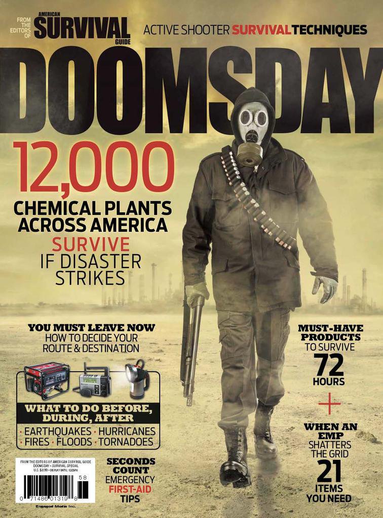 Survivalists are people who anticipate and prepare for civil emergencies. Developed from the Civil Defence movements of the 1950s they are sometimes called 'Preppers': people prepared for the worst.