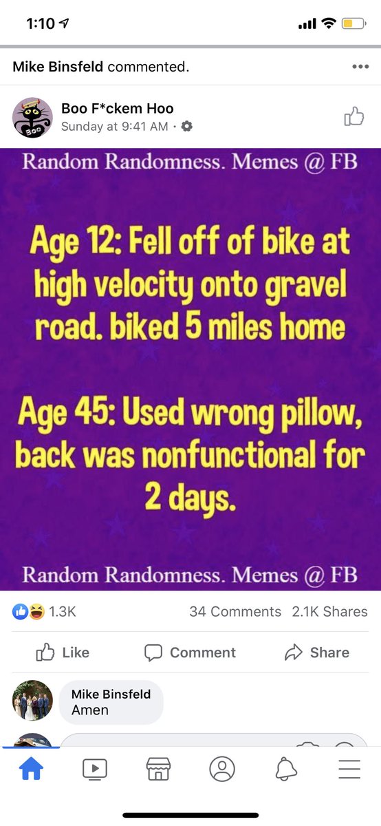 ClaireBinsfeld's tweet photo. I live for my dads comments on random Facebook posts 😂 https://t.co/Et4driiM4a
