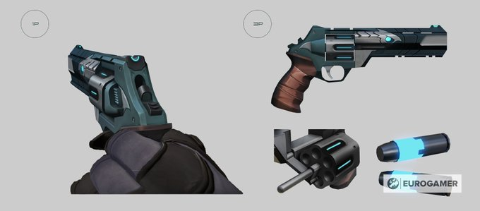 ValorantEsp_'s tweet photo. Los creadores de #VALORANT se están centrando en diseñar skins para las armas. Probablemente también sacarán skins para nuestros personajes. Parece que en Valorant podremos disfrutar y lucir una gran cantidad de skins.

#ValorantGame https://t.co/XTWtrPxuaS