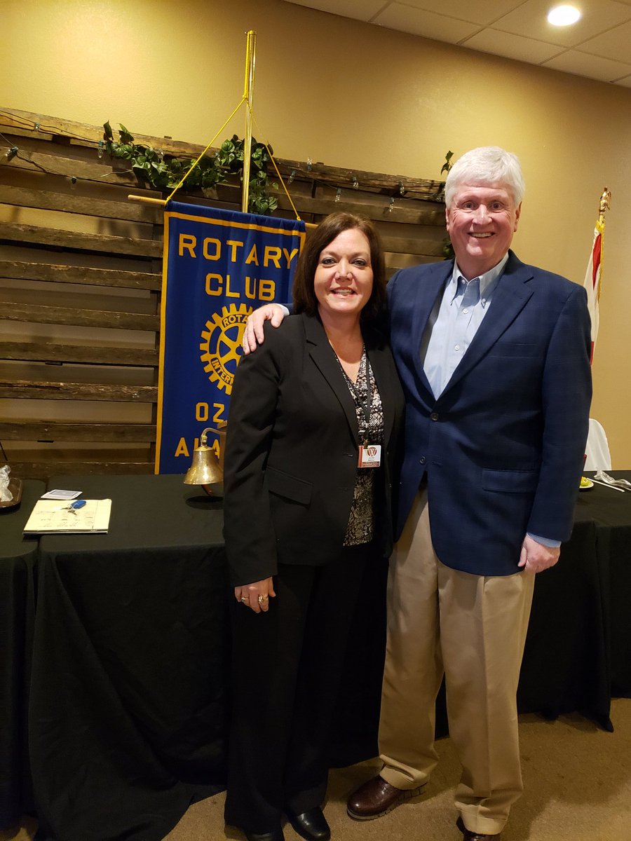 WCCDualEnroll's tweet photo. It was my pleasure to share all of the exciting things happening with WCC dual enrollment with Ozark Rotarians. A special thank you to Mr. Charlie Harper for asking me to present on today's program.  @WCCDualEnroll @wccdothan https://t.co/Je9y4ErJwJ