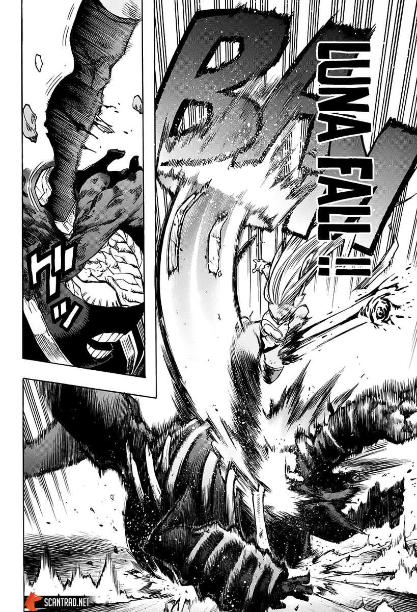 Shinzown's tweet photo. [SPOIL] 
Mirko - ミルコ

C'EST CE QUE J'AIME DANS MHA ! DES GROSSES PLANCHES POUR DES GROSSES PATATES https://t.co/wAYE8brVsY