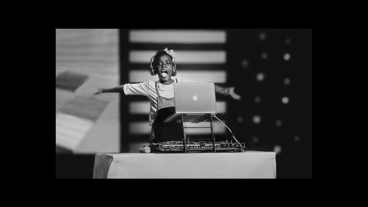 Apple's tweet photo. .@djswitchghana, the 12-year-old DJ and founder of @Djswitchfounda1, shows us it’s never too early to start giving young girls greater opportunities for education. #IWD2020 #BehindtheMac https://t.co/hW8JK8djls