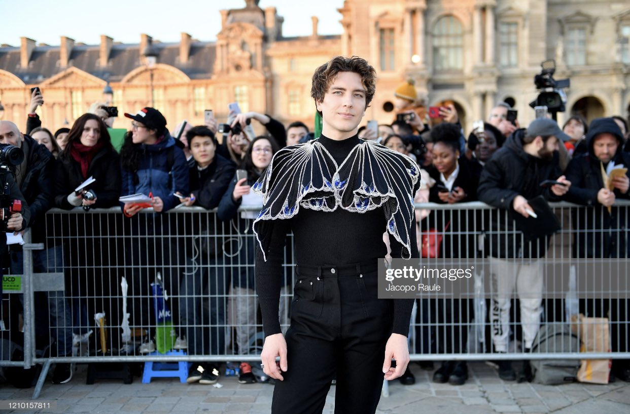 Cody Fern attending the Louis Vuitton show as part of the Paris Fashion  Week Womenswear Fall/Winter 2020/2021 in Paris, France on March 03, 2020.  Photo by Aurore Marechal/ABACAPRESS.COM Stock Photo - Alamy