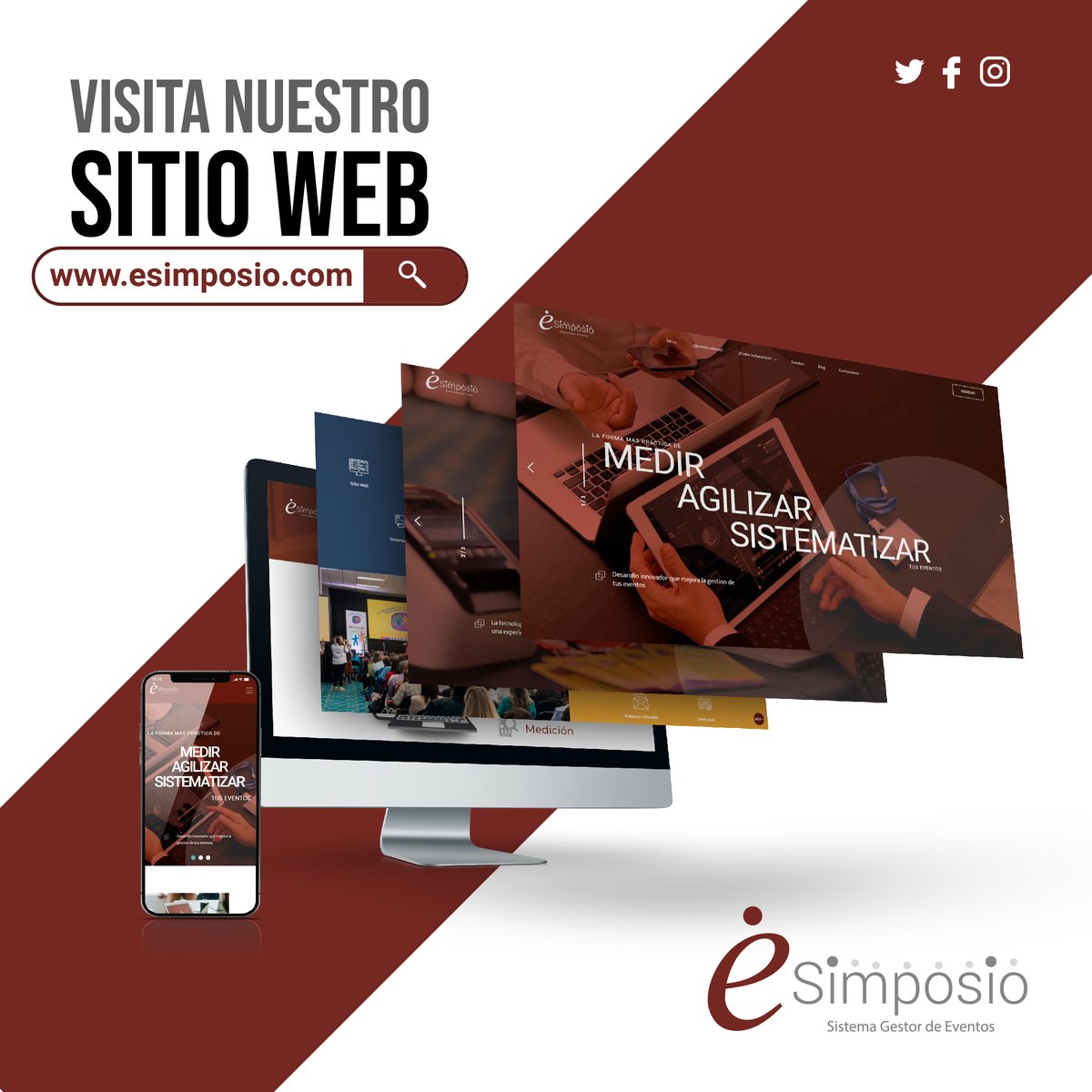 mieSimposio's tweet photo. Estamos estrenando sitio web, visítanos para que conozcas más sobre nuestros servicios. ⠀
Ah! Y por favor coméntanos qué tal te pareció.
 https://t.co/rW5xqvYjvm https://t.co/2Kv0ljIq0l