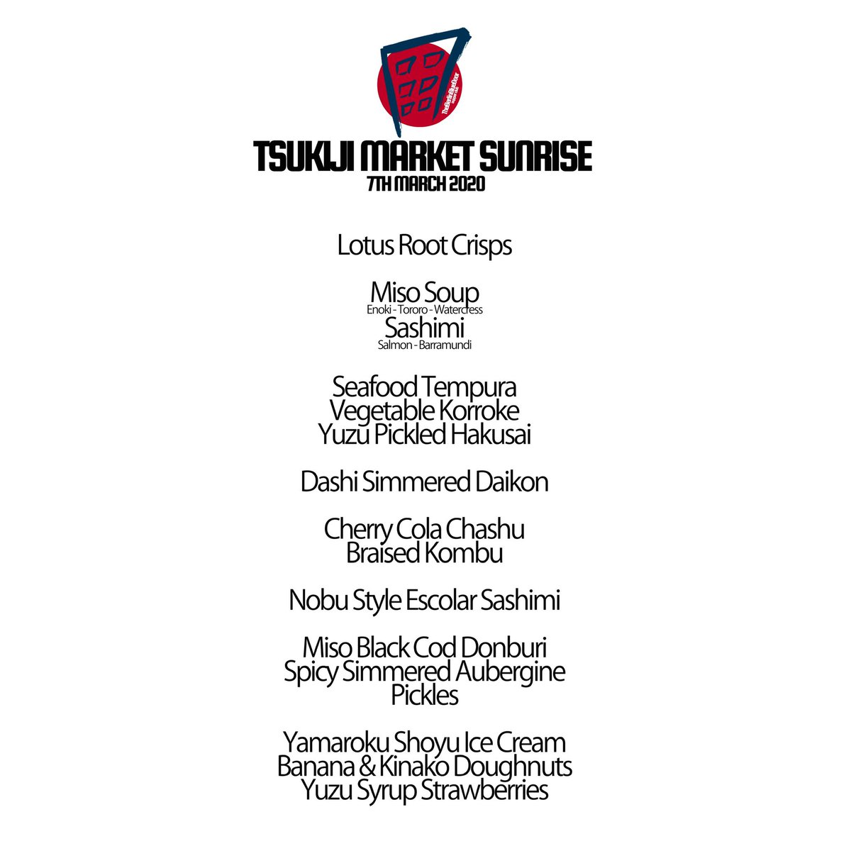 berlinbluedoor's tweet photo. Sharing a sneak peek menu of our newest night inspired by the iconic Tsukiji Market in Tokyo. Course after course that showcase the taste of Japanese seafood.
2 tickets left for our first Tsukiji Market Sunrise on the 7th of March.
Visit https://t.co/leqzkndRfq
to book! https://t.co/dnobgs1Mlq