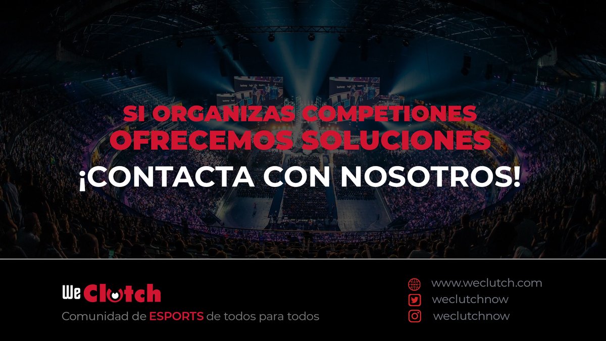 🏆 | ¿Te dedicas a la organización de competiciones y buscas una mayor repercusión y mejora de los premios?

En WeClutch ayudamos a todas aquellas competiciones comprometidas con la comunidad y tenemos un acuerdo que ofrecerles.

¿Te interesa? ¡Contacta con nosotros vía MD! 📩