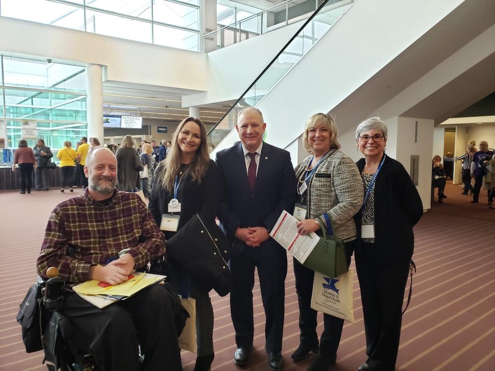 PennsylvaniaATF's tweet photo. We’re here at @RepDanMiller’s 2020 Disability &amp; Mental Health Summit! Honored to be part of this celebration of the 30th anniversary of the ADA.

#DMHSummit #ADA30 https://t.co/ghQvbe71Dl