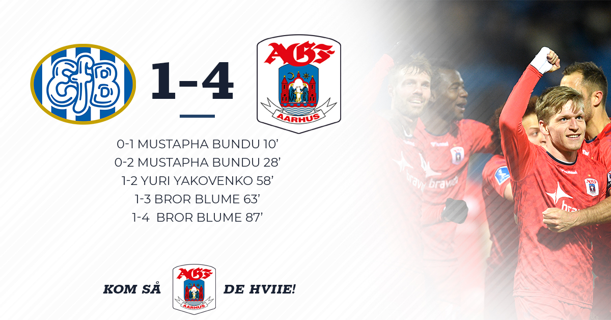 AGFFodbold's tweet photo. Pokaldrømmen lever! #efbagf #sejr #ksdh #aarhus #SydbankPokalen https://t.co/wQ9PYAzwno