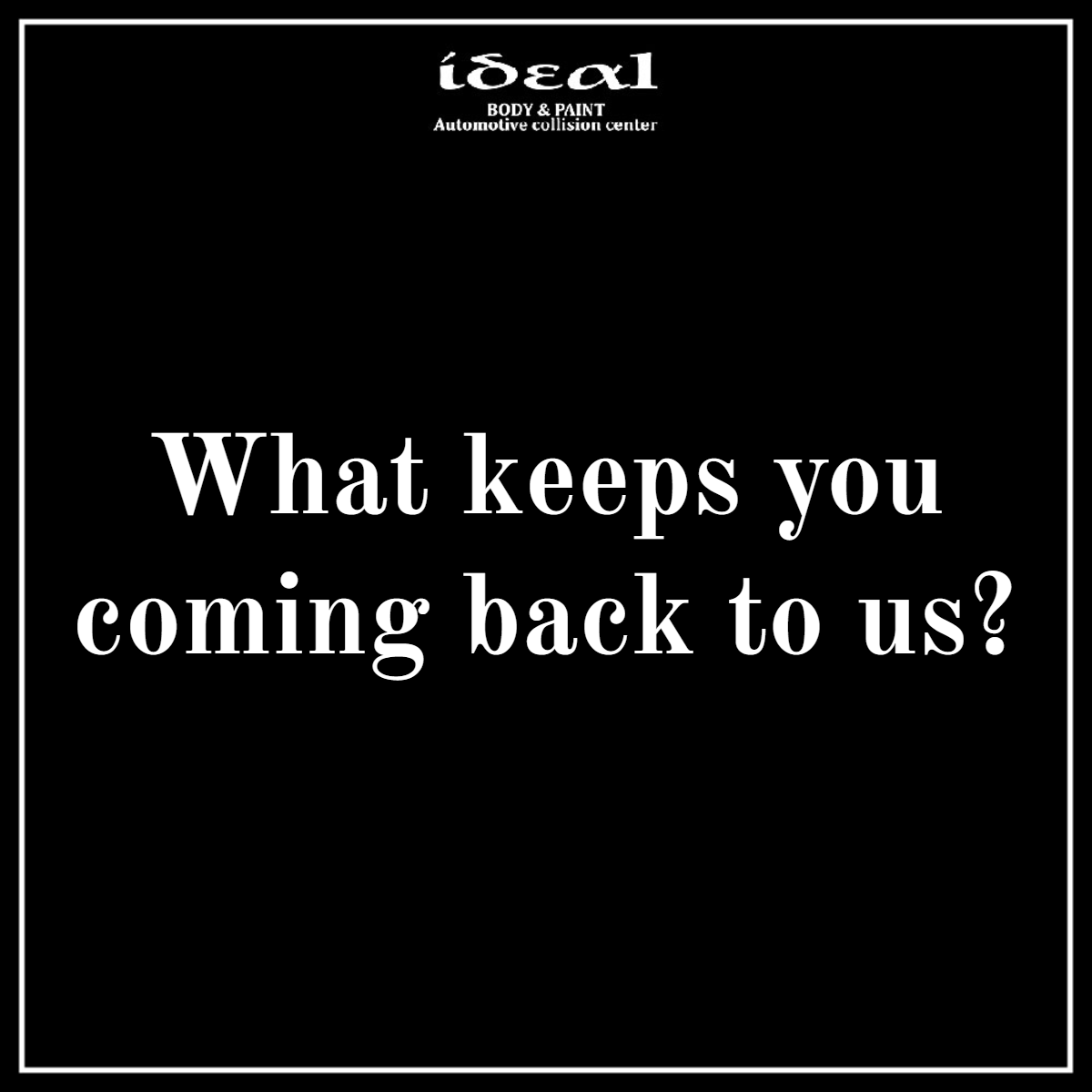 IdealBodyPaint's tweet photo. We know you can go anywhere, so we’re curious -- why us? https://t.co/oA1gglV3w3