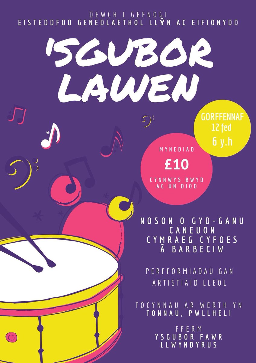 Be well na noson o gyd-ganu caneuon Cymraeg a Barbeciw? #yagym <a href="/eisteddfod/">eisteddfod</a>