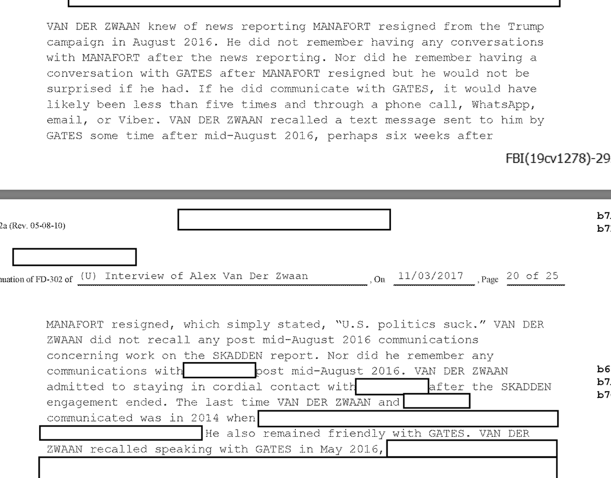 But Rick Gates said "U.S. Politics suck" boo hoo