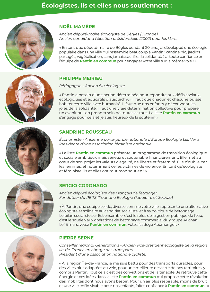 ElusLFIPantin's tweet photo. A partir de demain, nos militant-es distribueront ce beau tract engagé avec nos soutiens écologistes ! 

Cinq soutiens écologistes de poids à la liste Pantin en commun conduite par Nadège Abomangoli ! 

A lire en ligne : https://t.co/D4UOfbGeoP

#Pantin #Municipales2020 https://t.co/JysY3r3a2o