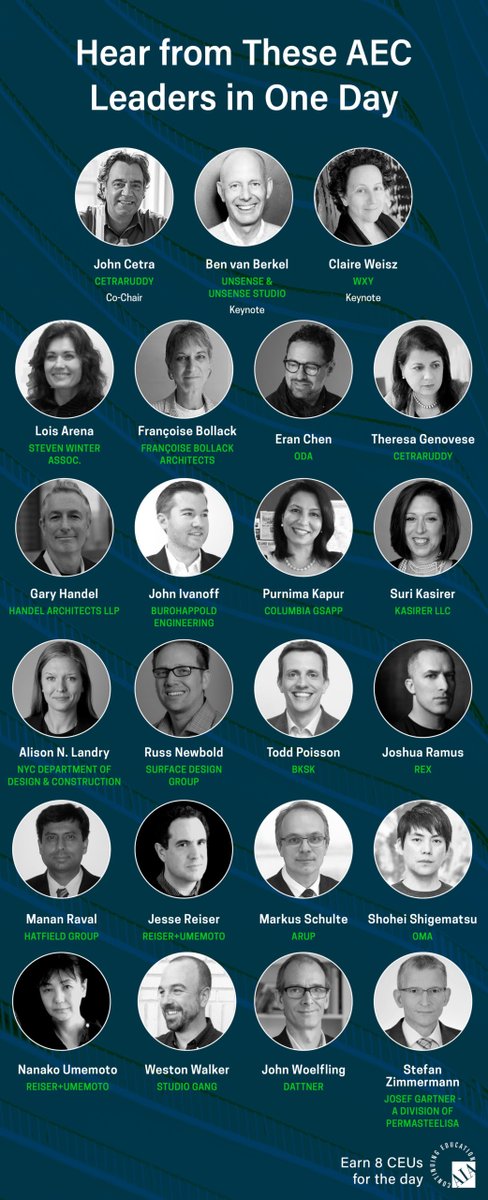 FacadesPlus's tweet photo. Network with these AEC insiders at Facades+ NYC on 4/2! 

Register now: https://t.co/N4PWArv35w

#facades #facadesplus #facadesplusAM #nyc #newyorkcity 

@CetraRuddy @REXNY @Neolith_ @handelarch @DattnerArch @YKKAPAmerica @NYCEDC @WXYStudio @studiogang @ArupGroup @Hatfield_grp https://t.co/2447K8Jldv