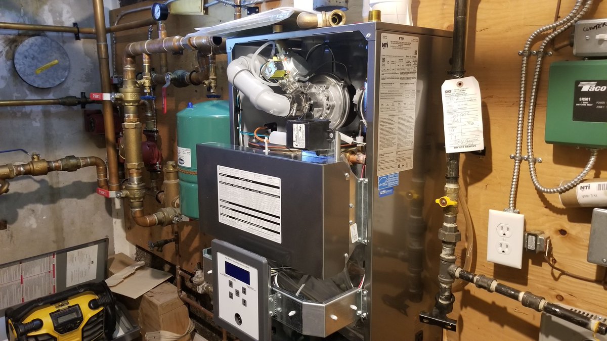 Overseeing a boiler replacement at one of our multi family properties this morning. This particular boiler kept giving us grief the past few years and sadly its only about 8 or 9 years old. There comes a time when you need to cut your losses and make the upgrade to a newer unit.