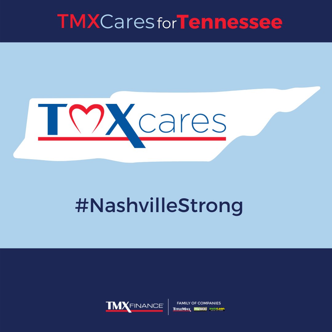 Our thoughts are with all of the families and communities in Tennessee affected by this morning's tornado. #TMXCaresForTennessee #TennesseeTornado