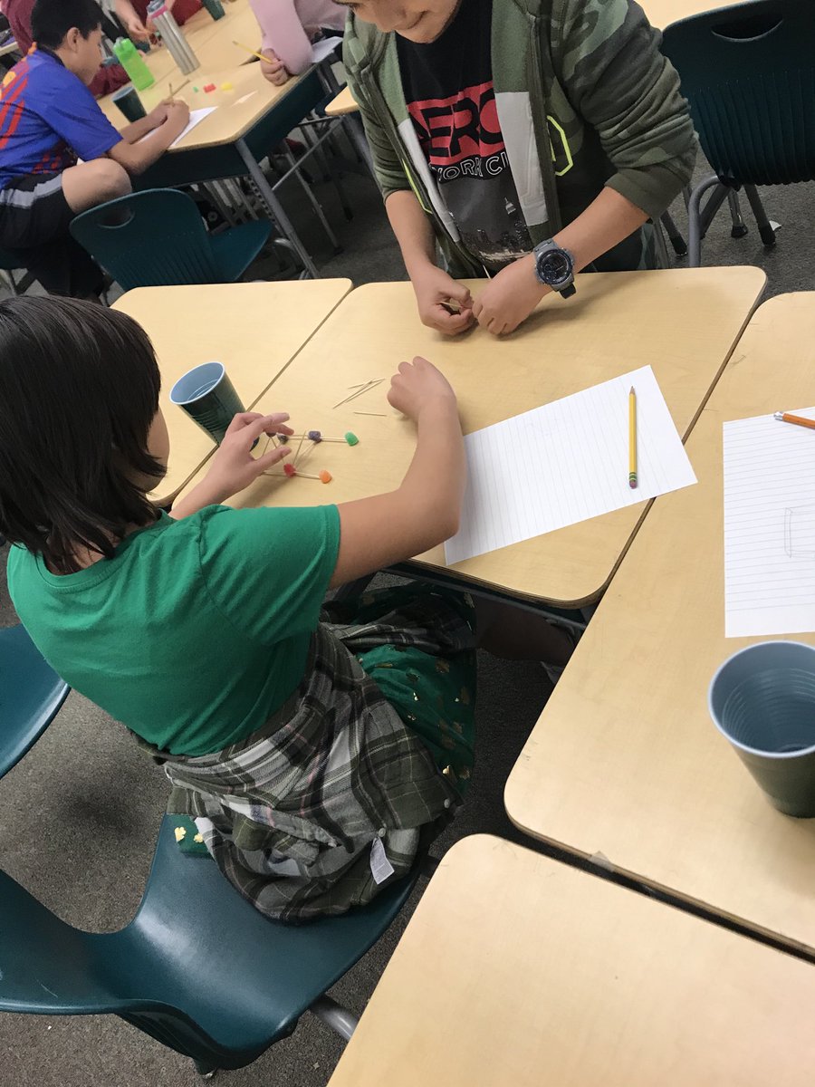 Mollytodd23's tweet photo. Gumdrop challenge- kindergarten through 5th grade ⁦@ColemanTigers⁩ #stem https://t.co/SryZwDb8aV