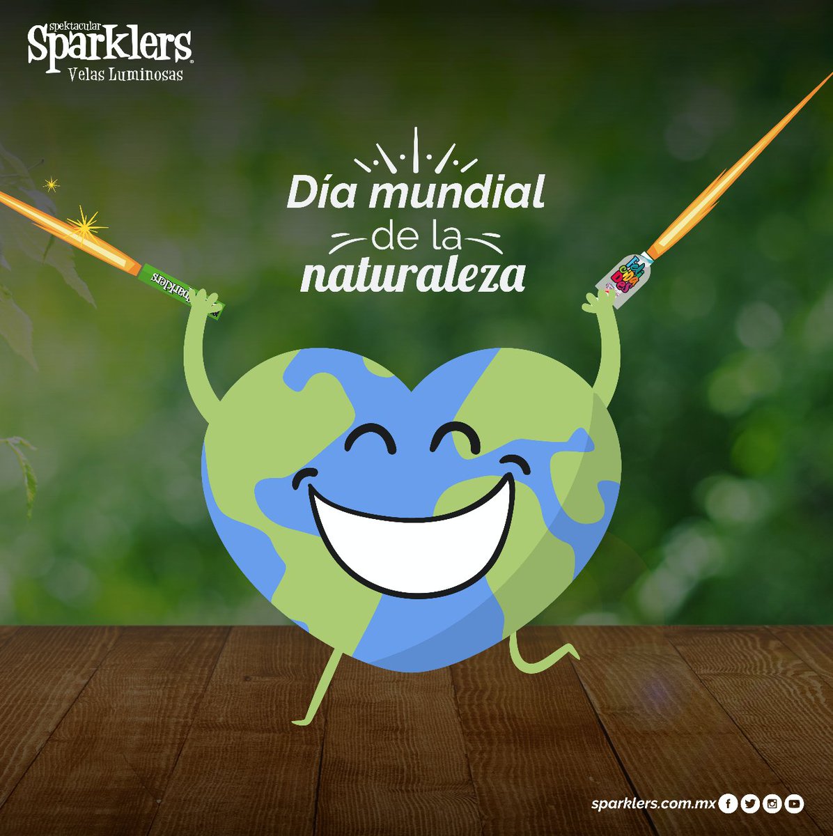 Sin duda <a href="/SparklersMexico/">Sparklers México</a> es lo mejor para festejar el día mundial de la naturaleza. 🌿☘️🍀🍃

Conoce más sobre nuestros productos > bit.ly/2IhWw8I