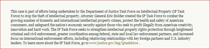 It was Eric Holder personally who created the task force to raid Kim. The indictment alleges he was a resident of both Hong Kong & New Zealand. Again, they went with copyright infringement. https://www.justice.gov/opa/pr/justice-department-charges-leaders-megaupload-widespread-online-copyright-infringement