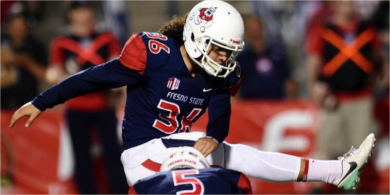 BCLions's tweet photo. TRANSACTION 🏈

We have added former Fresno State kicker Jimmy Camacho (@MyNameJamesBruh) to the roster. 

MORE 💻 | https://t.co/OH75Pm5dxr https://t.co/Fo2vIw50kM