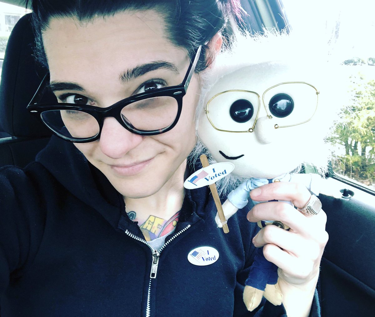BxPersonified's tweet photo. Get out and #VoteForBernie 🇺🇸 #SuperTuesday #MAForBernie #IVoted #LilBernieVoted https://t.co/GJpMyKYgp1