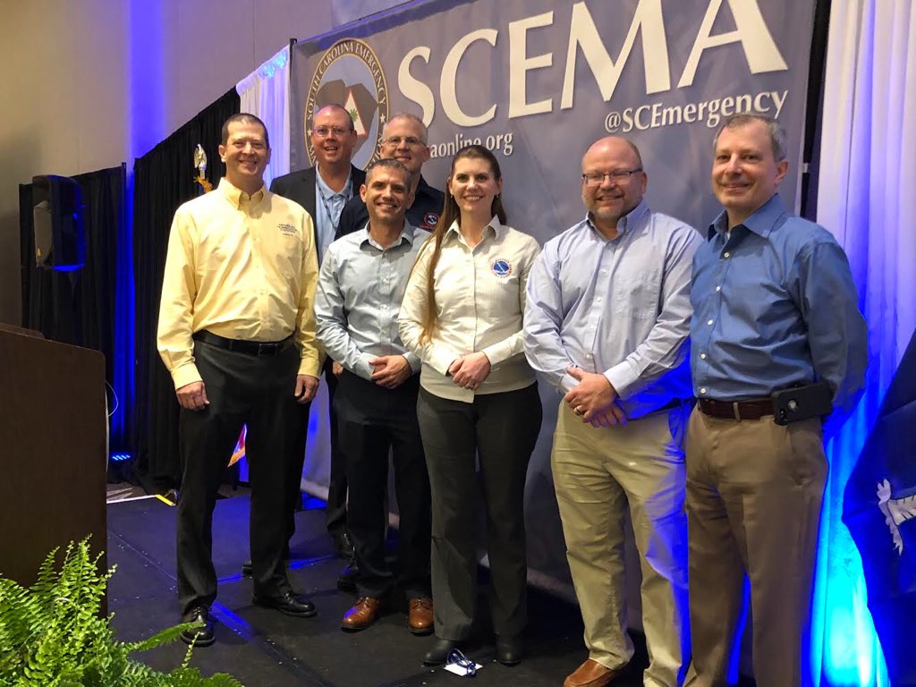 JQuagliariello's tweet photo. Great first day at #SCEMA2020 interacting with partners and colleagues. NHC Director @wx4keg also gave a great presentation on tropical cyclone forecasting and messaging challenges. https://t.co/1jiMj4IBda