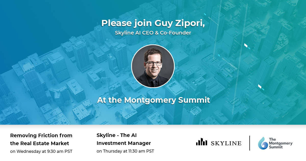 Please join our CEO, Guy Zipori at the Montgomery Summit this week. <a href="/Zipori/">Guy Zipori</a> <a href="/MontySummit/">The Montgomery Summit</a> #artificialintelligence #realestateinvesting #MontySummit2020