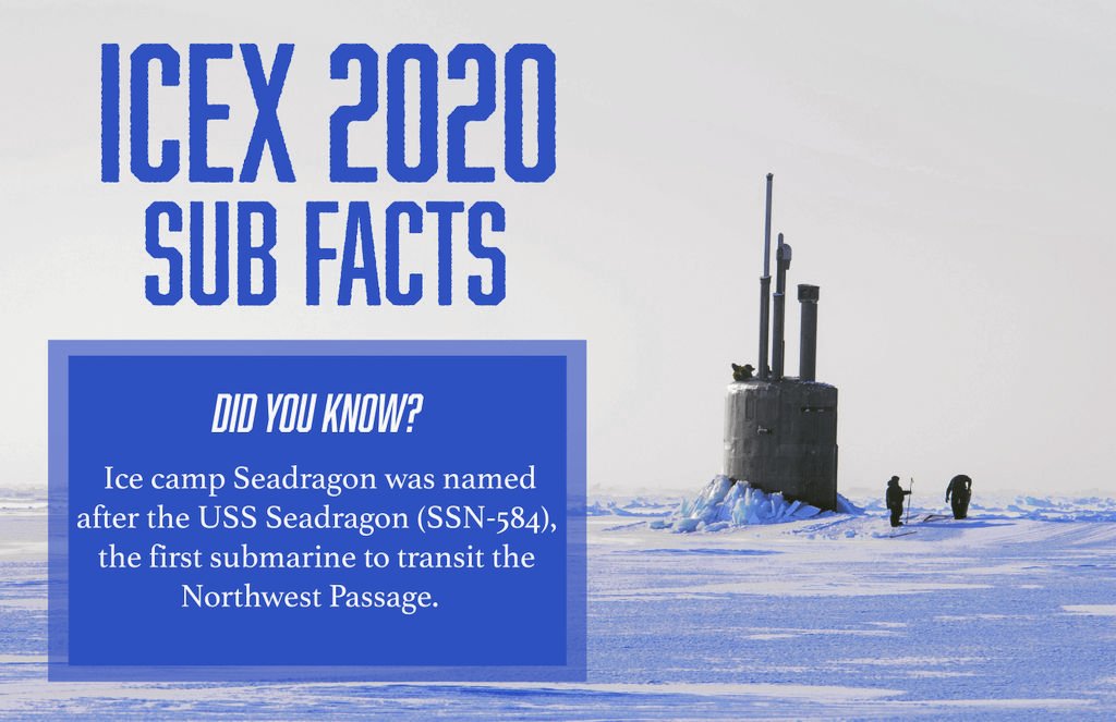 PacificSubs's tweet photo. #ICEX2020 is here! #ICEX is an opportunity for the @USNavy to train w/ other services, partner nations &amp; organizations to enhance our ability to contend w/ strategic competition &amp; work together to maintain a secure and stable #Arctic region. #OnSceneUnseen #USNavy #SubFacts https://t.co/7cG2EB4iiB