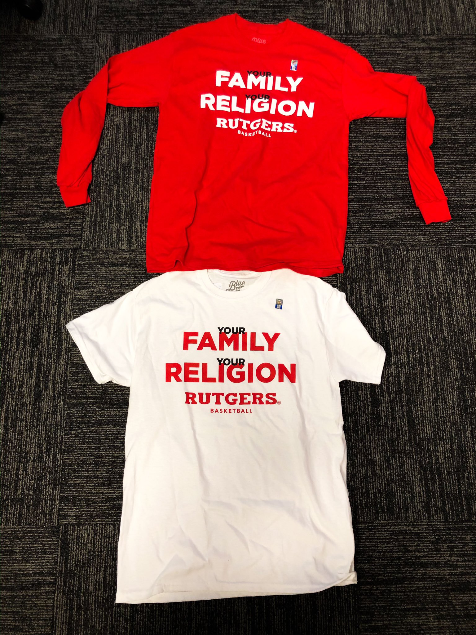Your family your religion and rutgers basketball shirt Clearance