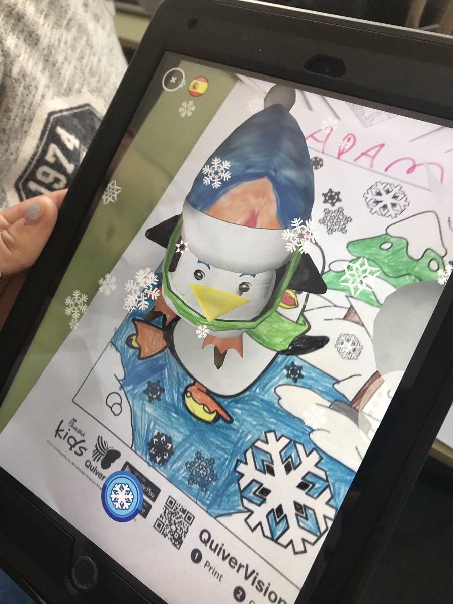 ceipelraso's tweet photo. Disfrutando de la realidad aumentada en 2° de Primaria! Sus dibujos han cobrado vida y pueden jugar con sus personajes! https://t.co/5svuXkzLil