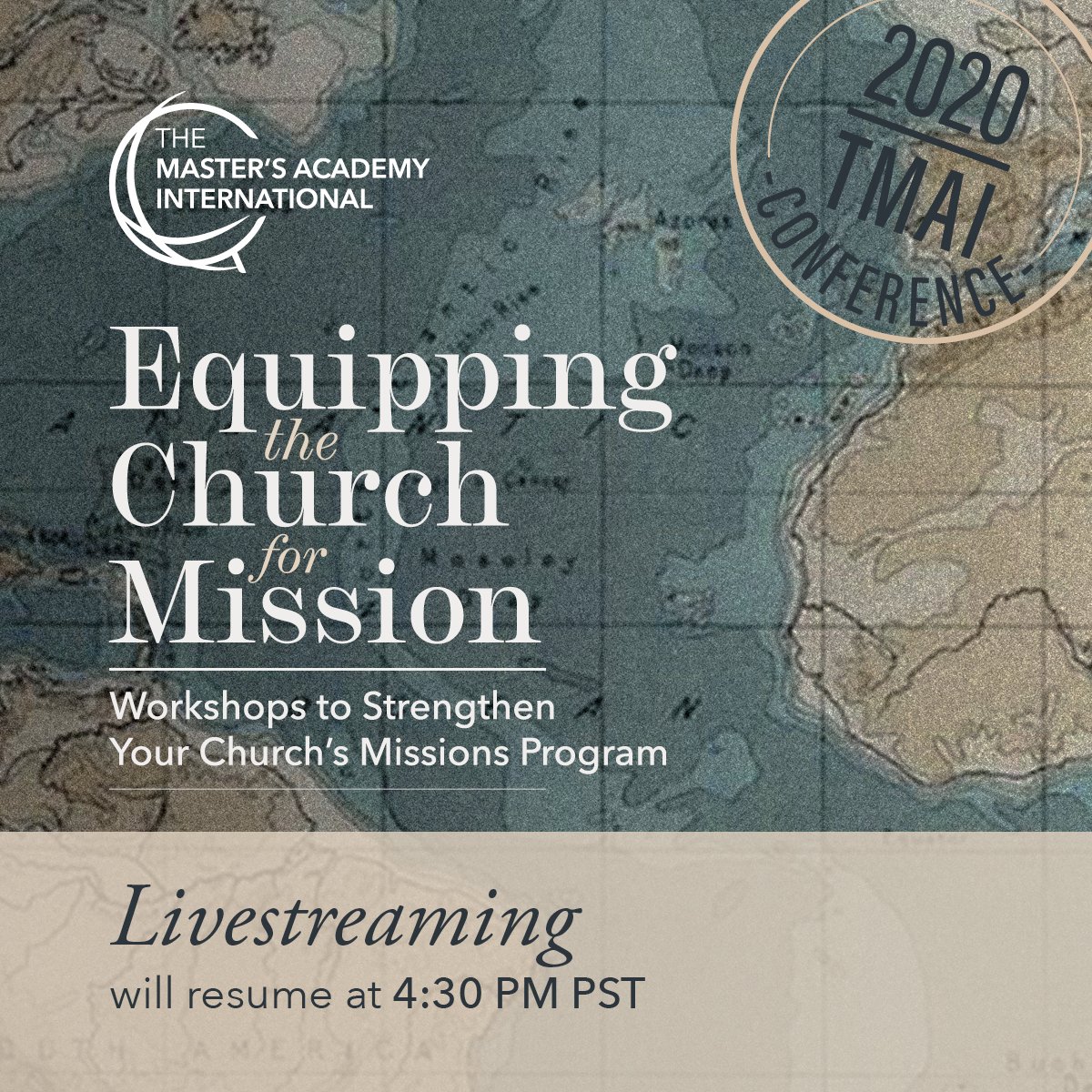 TMAI_org's tweet photo. Join us for our final keynote session at 4:30 PM, PST.
https://t.co/txS4hRhoai
#TMAI2020
#nativemissionaries, #indigenousmissions, #localchurch, #biblicaldoctrine, #qualifiedchurchleaders, #thegreatcommission, #missionworkshops, #churchstrengthening, #missionsprogram https://t.co/XeJSwnKmQH