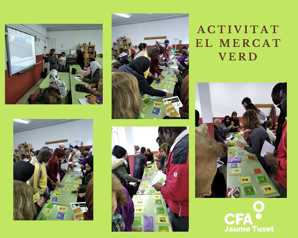 La Casa Natura de #Ripollet va venir al <a href="/CFAJaumeTuset/">CFA Jaume Tuset de Ripollet</a> a fer una activitat pedagògica, "El Mercat Verd", amb els alumnes d’Instrumental 3 i Castellà 1 i 2. #fadults