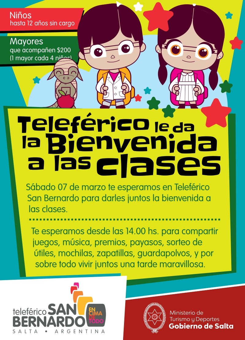 telefericosb's tweet photo. ¿No querías que se terminen las vacaciones? Tenemos un plan genial para que vuelvas a la escuela con todas las pilas porque ¡el Teleférico le da la Bienvenida a las Clases!
Vení con tu familia a pasar una tarde diferente y llena de diversión. ¡Los esperamos! 🚡🎶🤡📒🖋️⚽ https://t.co/NQqolzhAF7